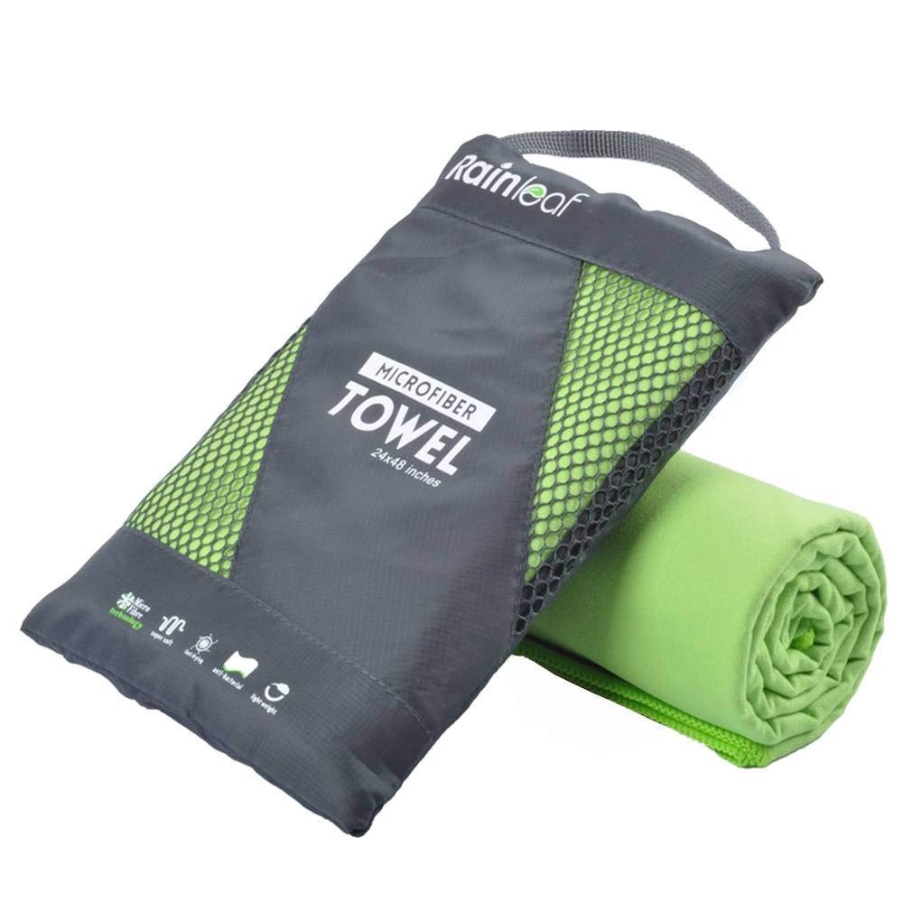 2 pack microfiber travel towel (grey)