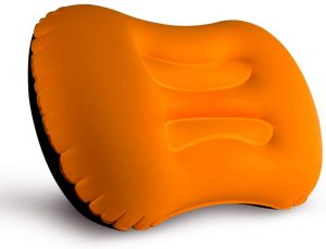 Camping Pillow, LERMX Inflating Travel Pillow, Compressible/Compact/Ergonomic Pillow for Neck & Lumbar Support and a Good Night Sleep While Camp, Hiking, Backpacking